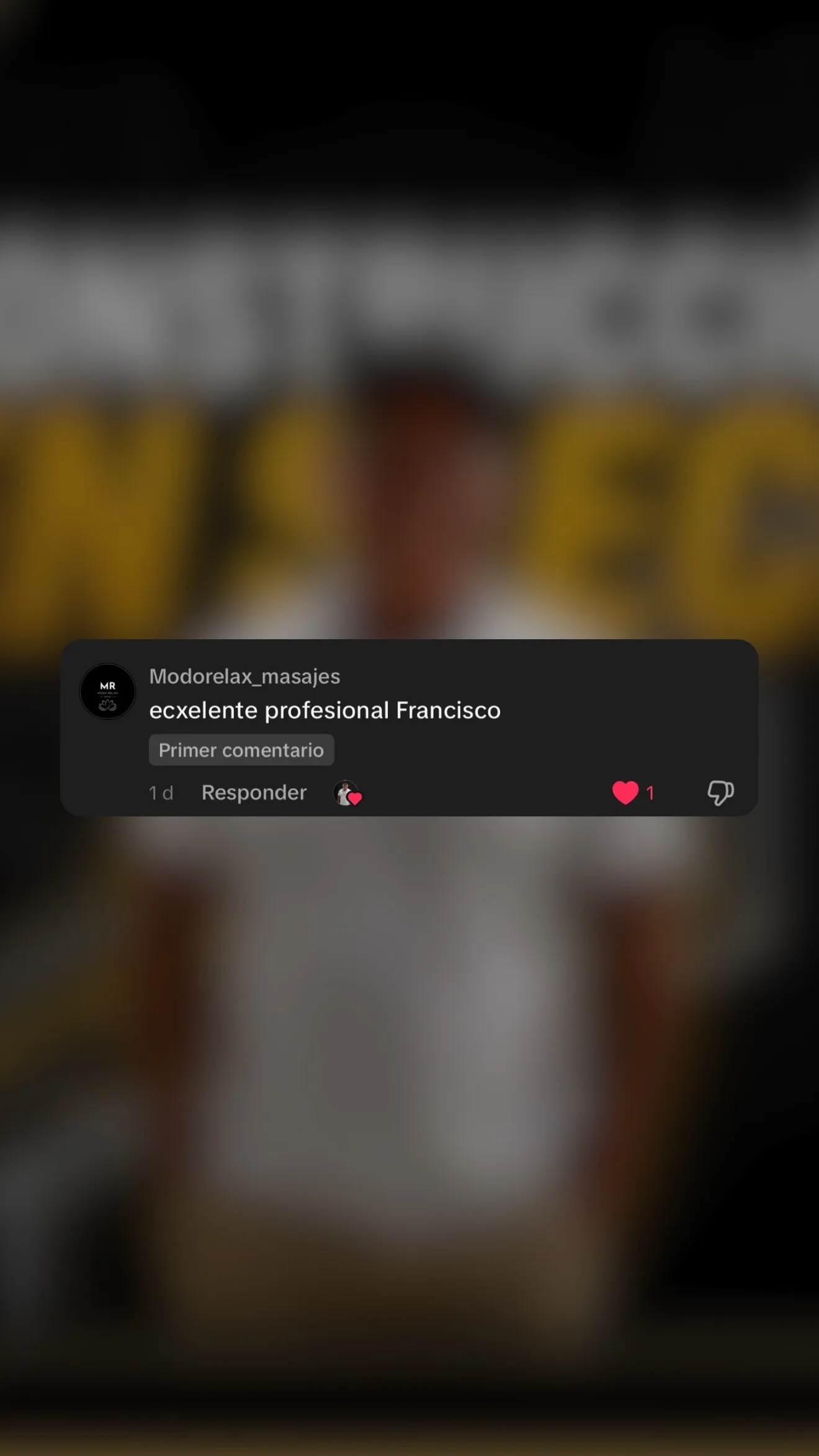 Reseña de cliente de Ferreira en Instagram
